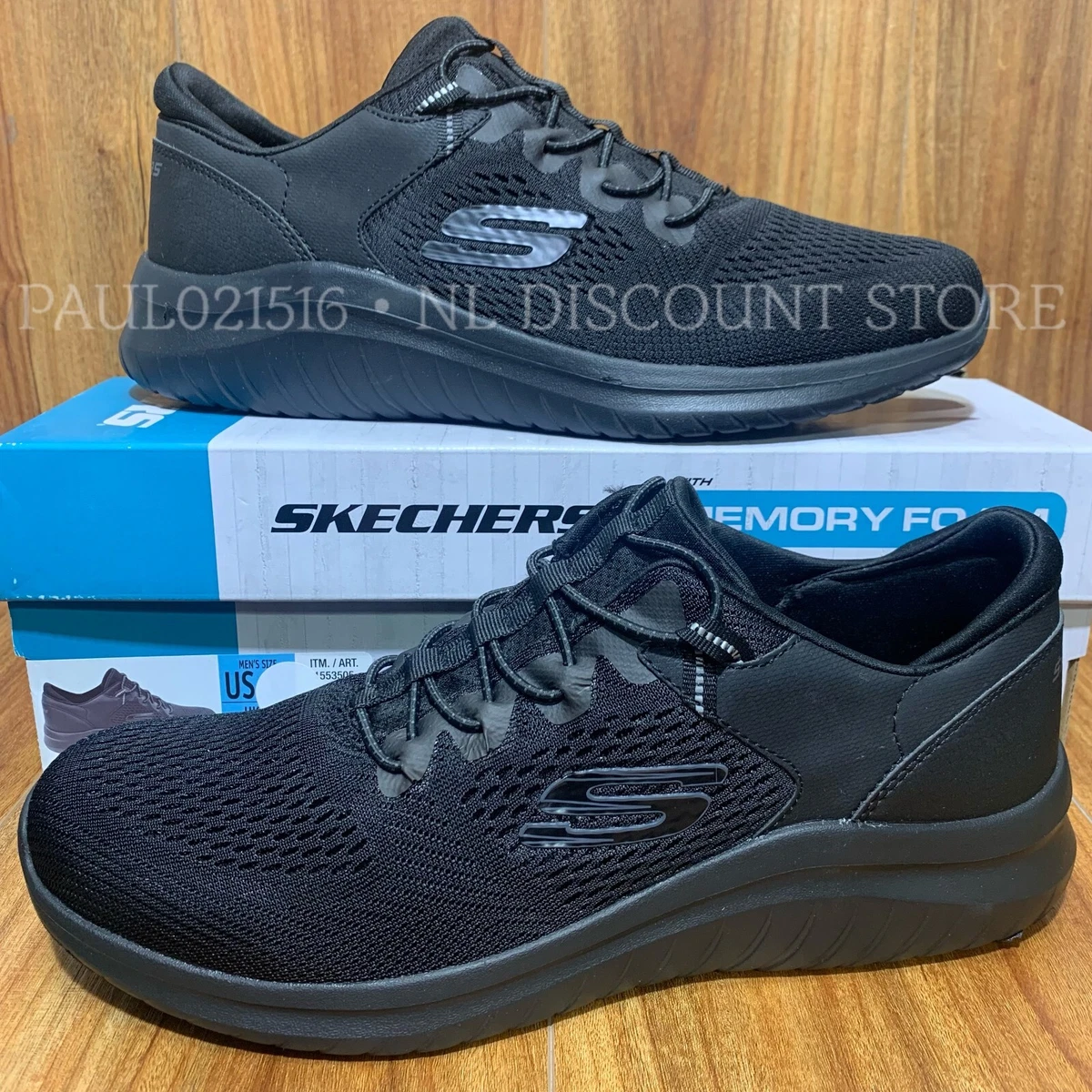 SKECHERS Men&#039;s Machine-Washable Memory Foam Stretch Fit Slip-on Shoes ~ | eBay