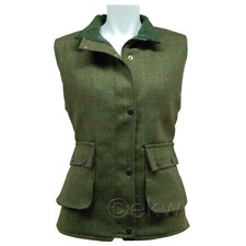Ladies Game Tweed Gilet Fife