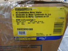 SQUARE D 8538SDG63V02SY74 AC COMBINATION MOTOR STARTER NEMA SZ 2 - NEW indoor 