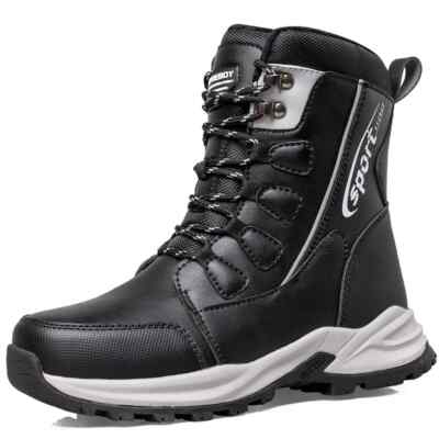 Men's Boots Plush Warm Ankle Boots Anti-skid Waterproof Thickened Snow Boots