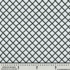 CCG UNIVERSAL 12" x 48" - 0.25" STAINLESS STEEL DIAMOND WOVEN WIRE MESH BLACK