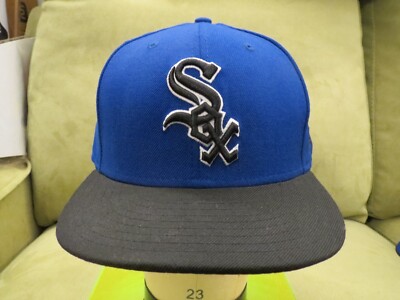 New Era Chicago White Sox Blue Fitted Hat, Black Bill, Black