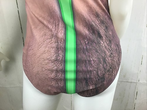 Women’s “Borat Mankini” Inspired One-Piece Padded Swimsuit Sz. XL - Picture 11 of 16