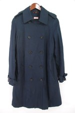 Hunter Boots Trench Coat Navy Blue 100% Cotton Women’s Sz 10
