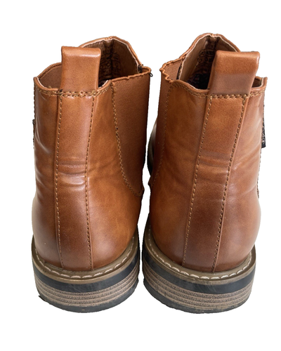 Ben Sherman Men The Original Tribute Brown Faux Leather Chelsea Boots Size UK 12 - Picture 9 of 11