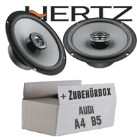 Hertz Lautsprecher FüR Audi A4 B5 Boxen 16Cm Koax Auto Kfz Einbauset Ablage Heck