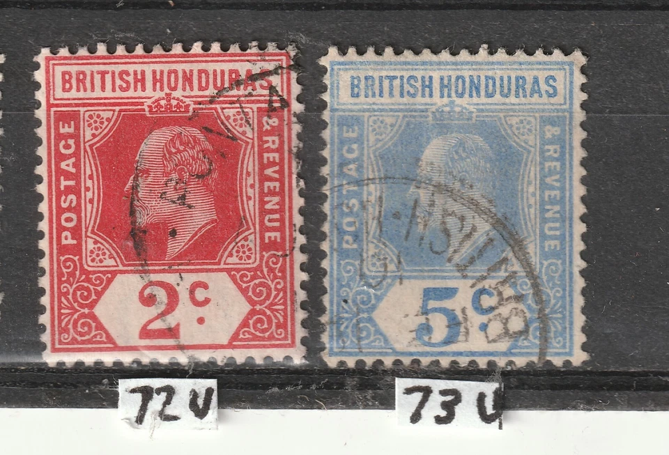 British Honduras: Lot 7 - Postage (Details Below) 2022 Scott Cat. Value $64.25 - Image 3 of 3
