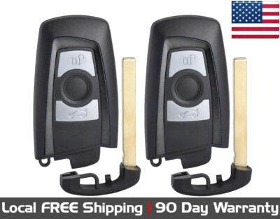 2x New Quality Replacement Proximity Key Fob Remote For BMW YGOHUF5662 - 315 MHz