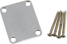 Genuine Fender ROAD WORN Chrome Strat/Tele Neck Plate with Mounting Hardware