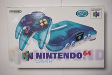 Nintendo 64 Console boxed Clear White Blue Color Japan N64 system US Seller