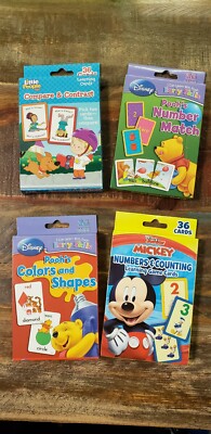 Learning Cards: color-shapes, number match,  numbers-counting,  compare-contrast