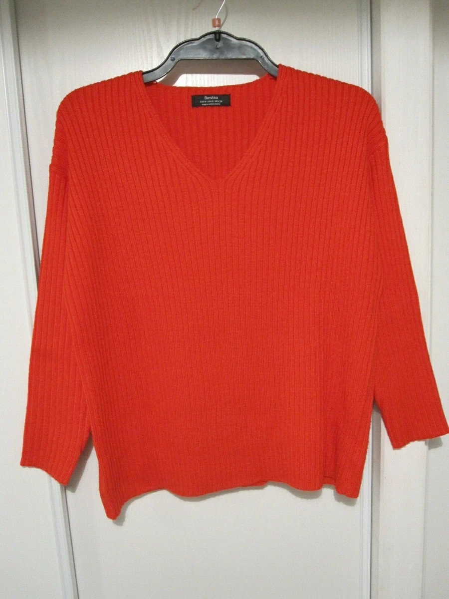 Pull rouge femme Taille M Pull Marque Bershka eBay