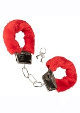 Fetish Handcuffs Fur Furry Bondage Restraint Cuffs Quick Release Lock  Key
