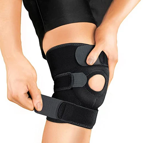 Knee Brace Compression Sleeve Joint Support Open Patella Stabilizer Wrap Straps - Picture 18 of 32