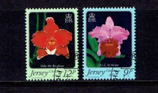 Jersey 1984 Christmas Xmas Jersey Orchids 1st Series Used FU