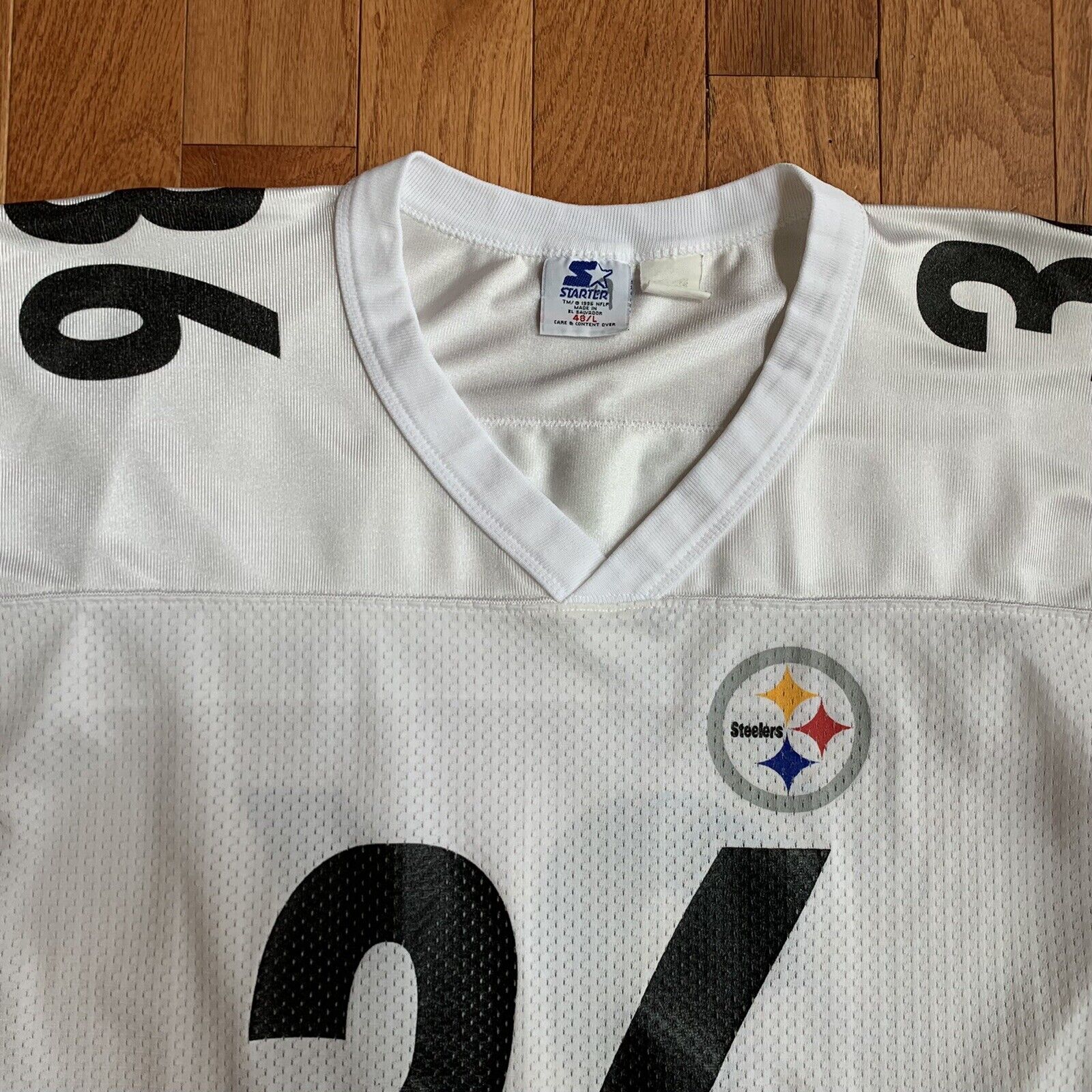theboldenyears Vintage 90s Pittsburgh Steelers Jerome Bettis 36 Black Jersey, 90s Clothing, Vintage Starter Jersey, Players Inc, 90s Fashion, V Neck, Large