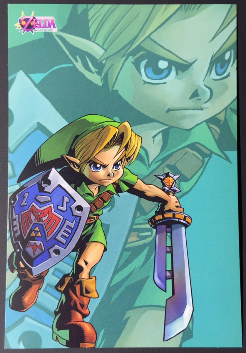Link Blue The Legend of Zelda Majora's Mask 3D Amazon Postcard