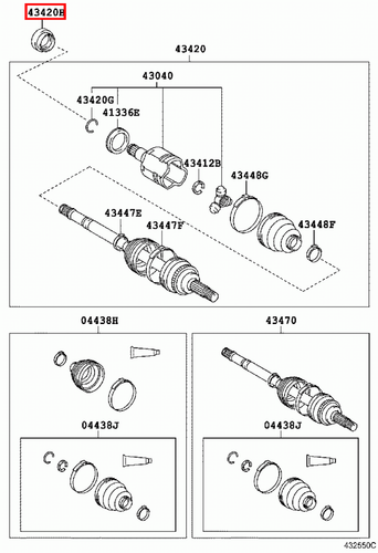 Genuine Toyota Urban Cruiser NSP110 Front Left LH Drive Shaft Oil Seal - Imagen 7 de 20