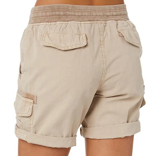 Women Shorts Casual Cargo Short Ladies Home Plus Size Summer Pants Elastic Loose - Picture 15 of 48