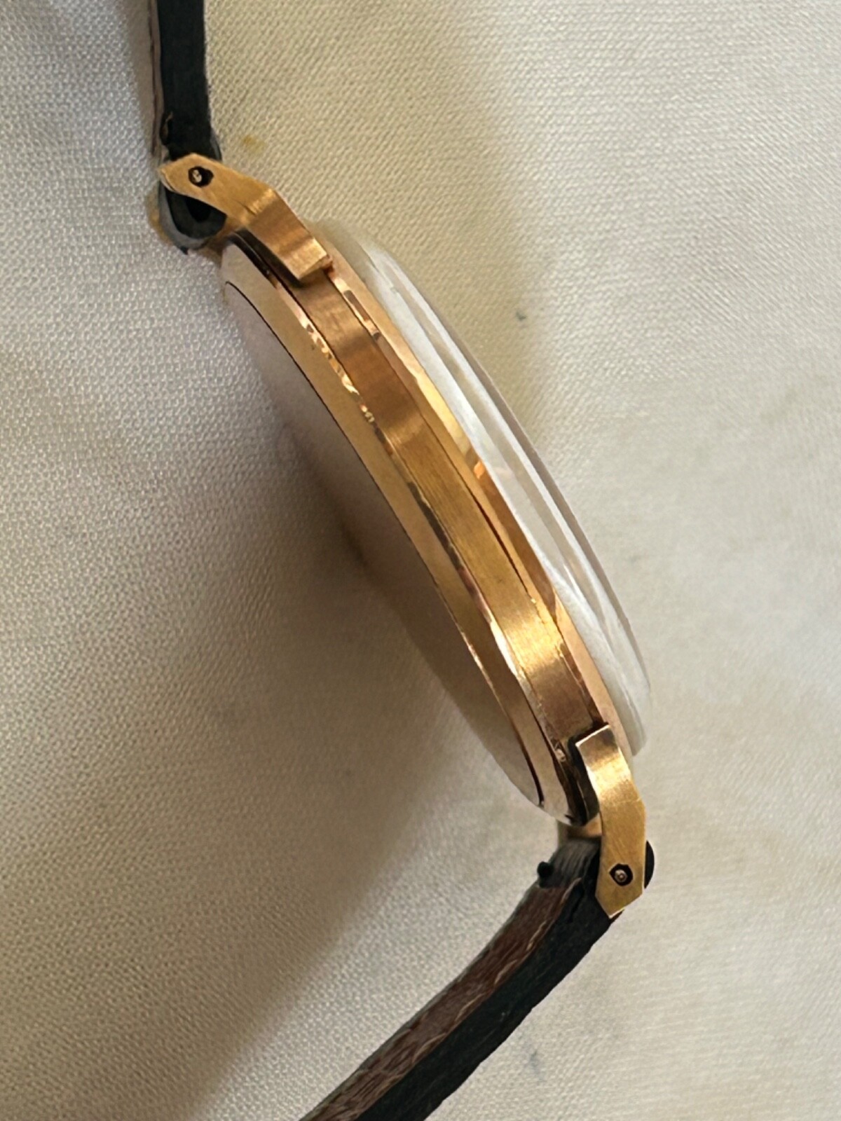 Vintage Omega 18K Solid Rose Gold Manual 37mm Case-Super rare image 4