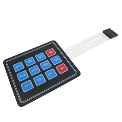 4x3 Matrix Array 12 Key Membrane Switch Keypad Keyboard for  Arduino AVR