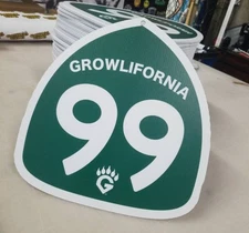 Fresno Grizzlies "Growlifornia Highway 99" HustleHead Fat Heads.  ONE OF A KIND!