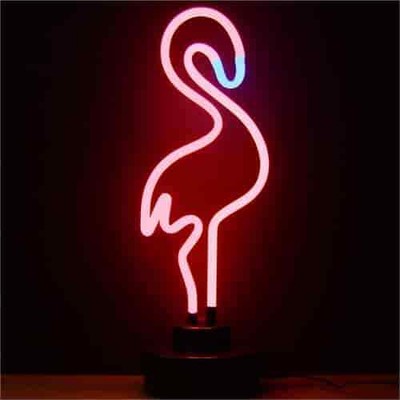 Neonetics 4FLAMN Flamingo Neon Sculpture 6 Width x 18 Height x 6 Depth