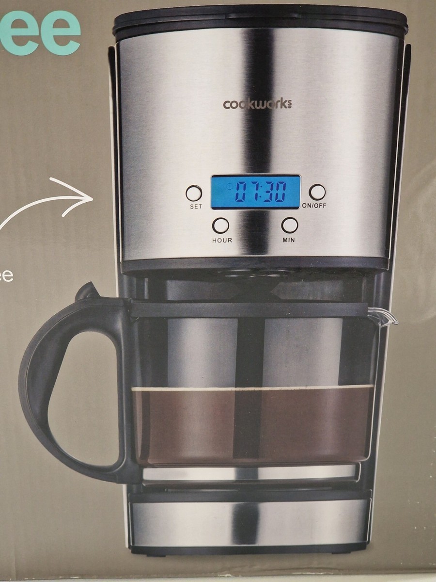 Cookworks CM2069ST Stainless Steel Filter Coffee Machine 8545282 U