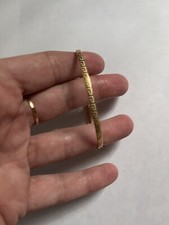18 k 750 Pure Yellow Gold bangle Cuff greek K...