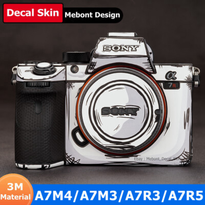 Pellicola Protettiva 3M Per Sony A7 III E A7R III - Adesiva Antigraffio Design Mimetico Nero - Foto 4