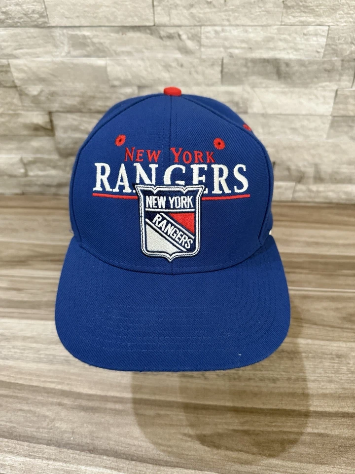 Chapéu Snapback Vintage New York Rangers Azul Por CCM - Imagem 3 de 4