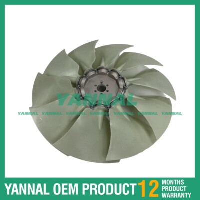 For Daewoo Doosan engine parts DH220-3 Fan Blade 6 hole 10 blades Aluminum plate