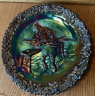 Vintage 1970 Fenton Carnival Glass Jamestown Glass Craftsman Collector Plate — photo 2
