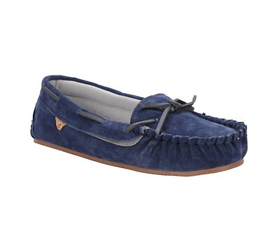 Lamo Selena Moc Women's Moccasin Slippers Navy - 9.5 Medium