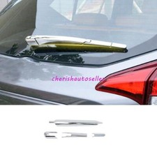 For Nissan Kicks 2018 2019-2024 Glossy Chrome Tail Rear Window Wipers Cover Trim