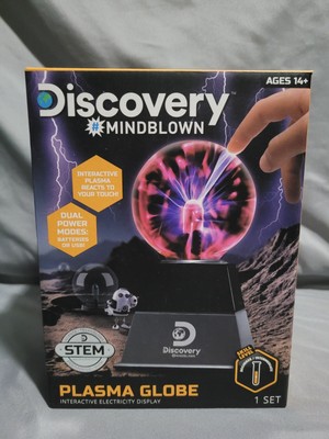 Discovery Mind Blown Interactive Plasma Globe STEM - Dual Power Portable 