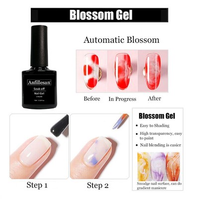 Anfillesan 168 Colors Nail Gel Polish Soak Off UV LED Base Top Coat Nail Varnish