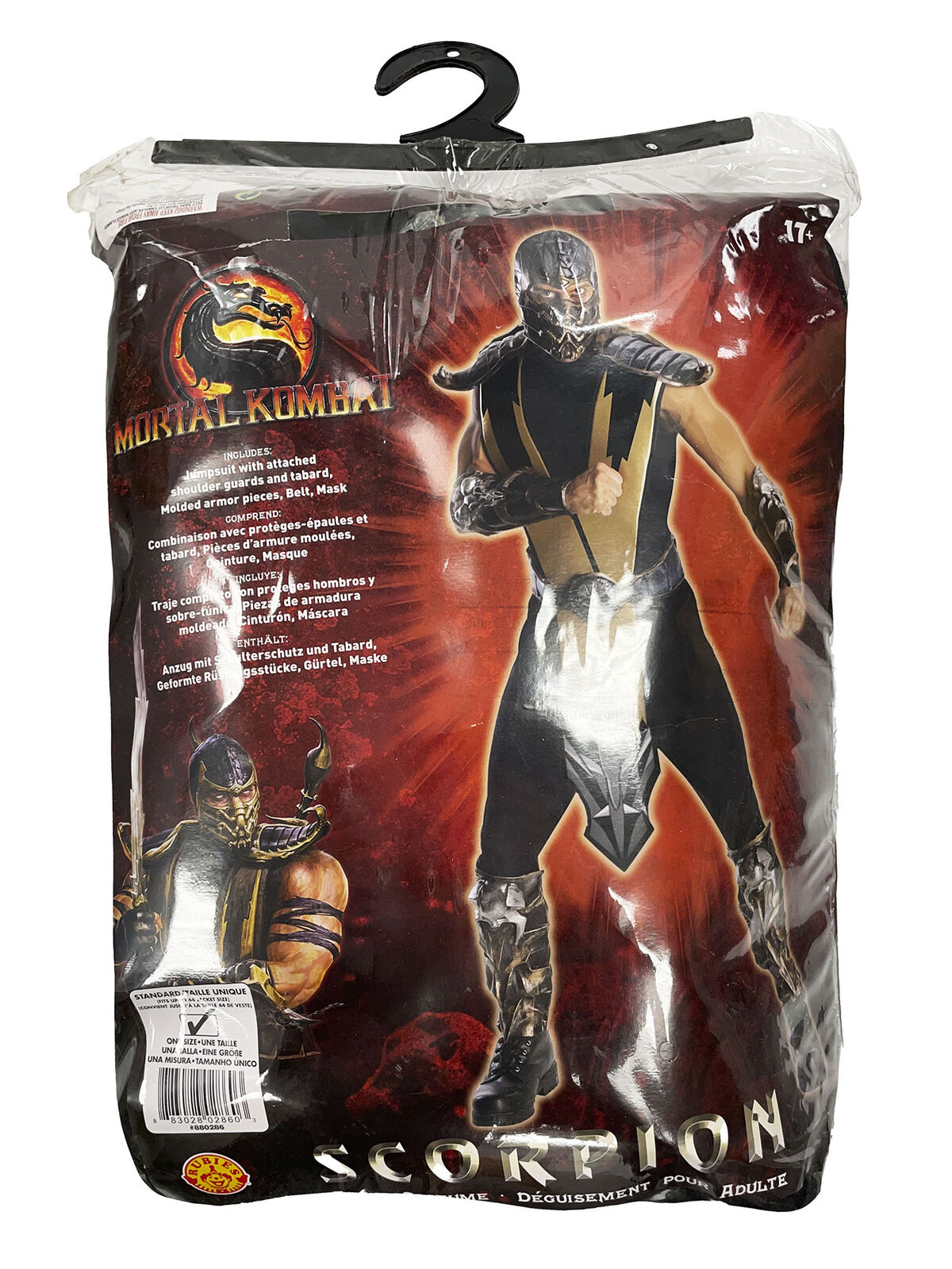 Funidelia  Déguisement Scorpion Mortal Kombat pour Homme - Jeux