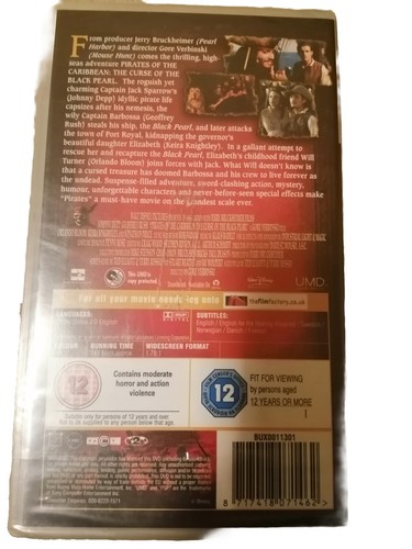 Umd Video PSp Pirates Of The Caribbean Never Open - Picture 2 of 3
