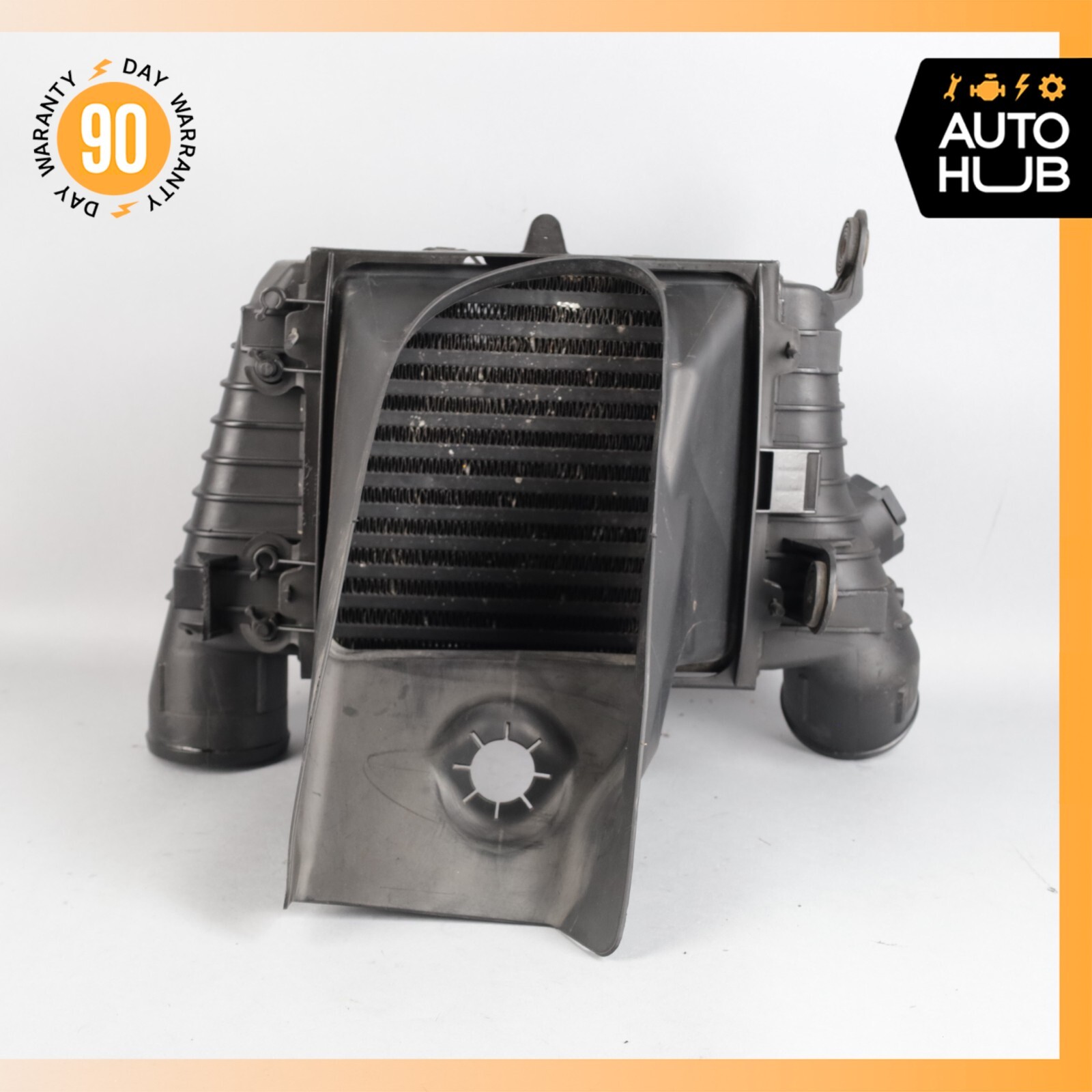 Bentley Continental GTC 6.0L Right Turbo Intercooler Radiator w/ Air Duct OEM