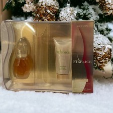 Discontinued Revlon Fire  Ice Spray Cologne 1 oz / Body Lotion 2 oz set