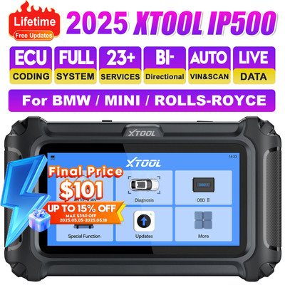 2025 XTOOL IP500 For BMW All System ABS SRS DPF TPMS OBD2 Diagnostic Scanner