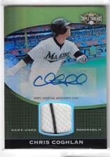 2011 Topps Triple Threads Unity Relic Autograph Gold #TTUAR37 Chris Coghlan 1/25