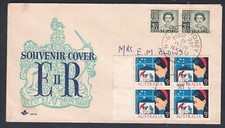 1959 THIRD QUEEN ELIZABETH II 3 1/2d PRE-DECIMAL STAMP ROYAL FIRST DAY COVER #9