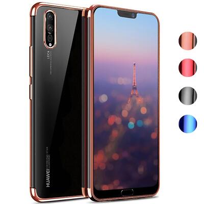 Schutzhülle für Huawei P20 Hülle Bumper Handy Tasche Cover Slim Case Transparent