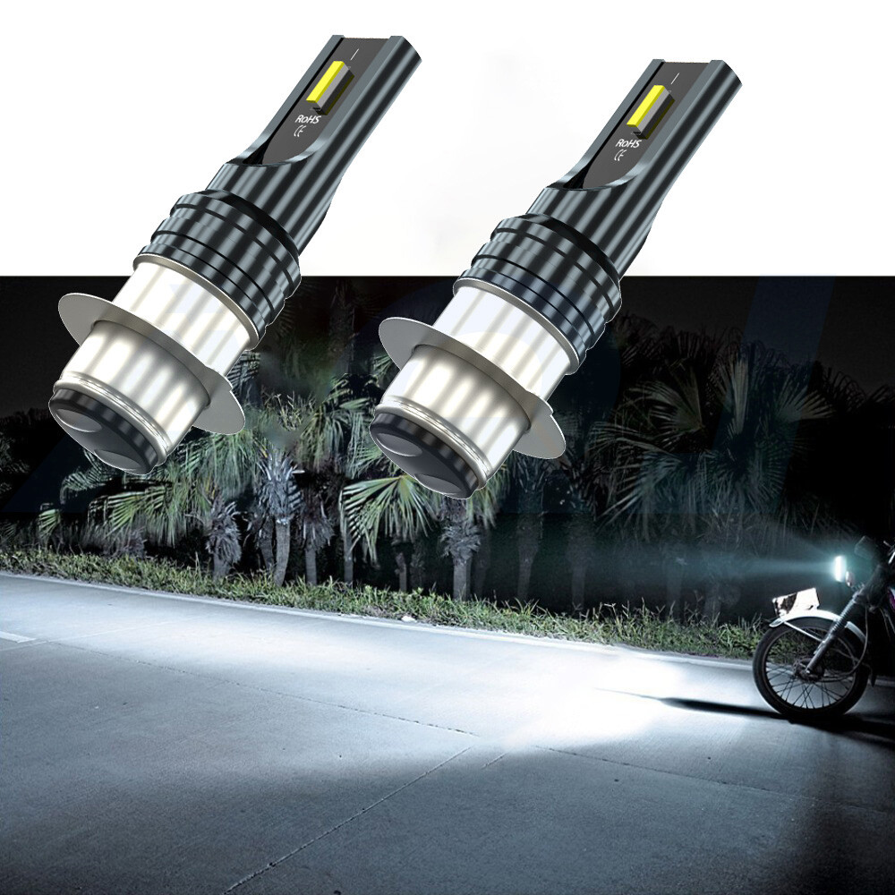2-Pack 8000K Ice Blue LED Headlight Bulbs For 2011-2020 Polaris Outlaw 50 – #0453570