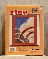 VTG Tina of California Latch Hook Kit KR305 Two Rainbows 20"x27" Double Rainbow