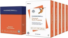 Hammermill Multipurpose Copy Paper, 24lb 8.5x11", 97 Bright, 5 Reams 2500 Sheets