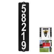 Metal Mailbox Numbers, Address Plaque, Waterproof, Horizontal & Vertical Moun...