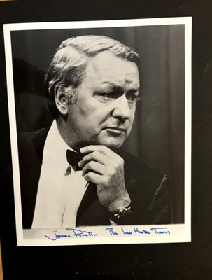 JAMES RESTON SIGNED PHOTO -NEW YORK TIMES JOURNALIST-PULITZER PRIZE WINNER